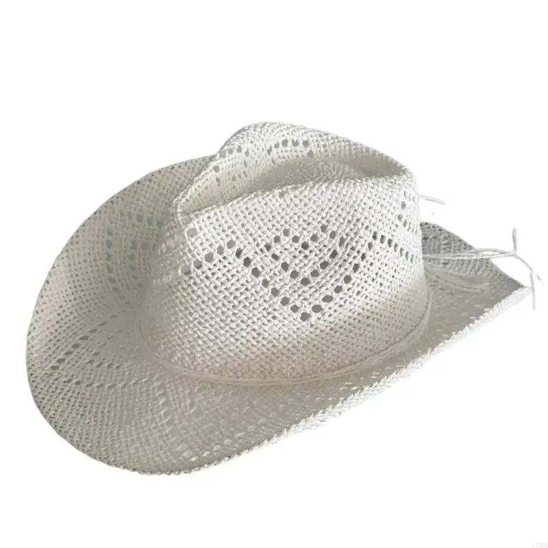Roll Brims Sun Hat for Women Girl Woven Paper Straw Beach Vacation Panama Hat For Daily Styling and Holiday Wear