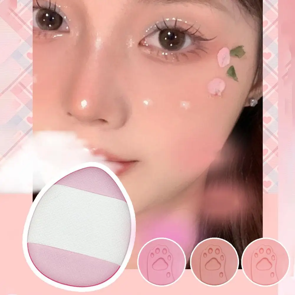 Cute Foot Print Blush Sweet Korean Girl Cheek Makeup Long Cosmetics Lasting Shadow Face Blusher Contouring D1o7