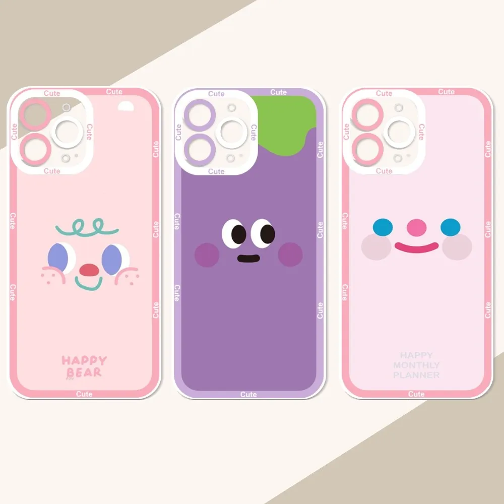 

Cute Expression Phone Case For IPhone 12 11 13 14 Pro Max XR XS Max X SE2020 7 8 Plus Case