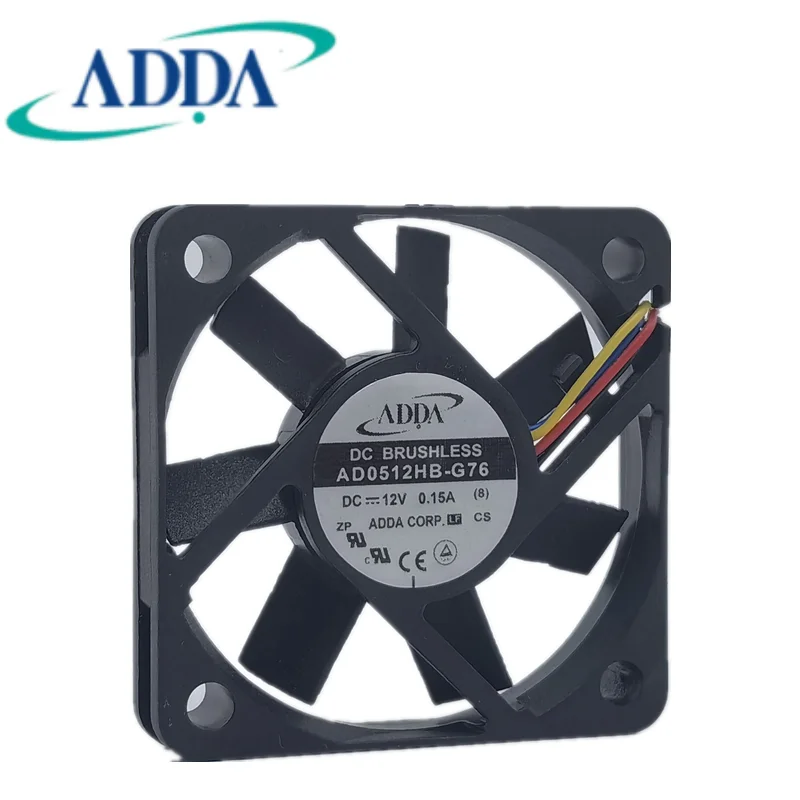 New ADDA AD0512HB-G76 12V 0.15A 5010 5cm silent chassis cooling fan