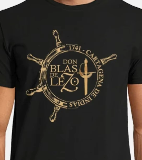 

Бласс Лezo. Sitio De Cartagena. 1741 Футболка с коротким рукавом, повседневная мужская футболка из 100% хлопка