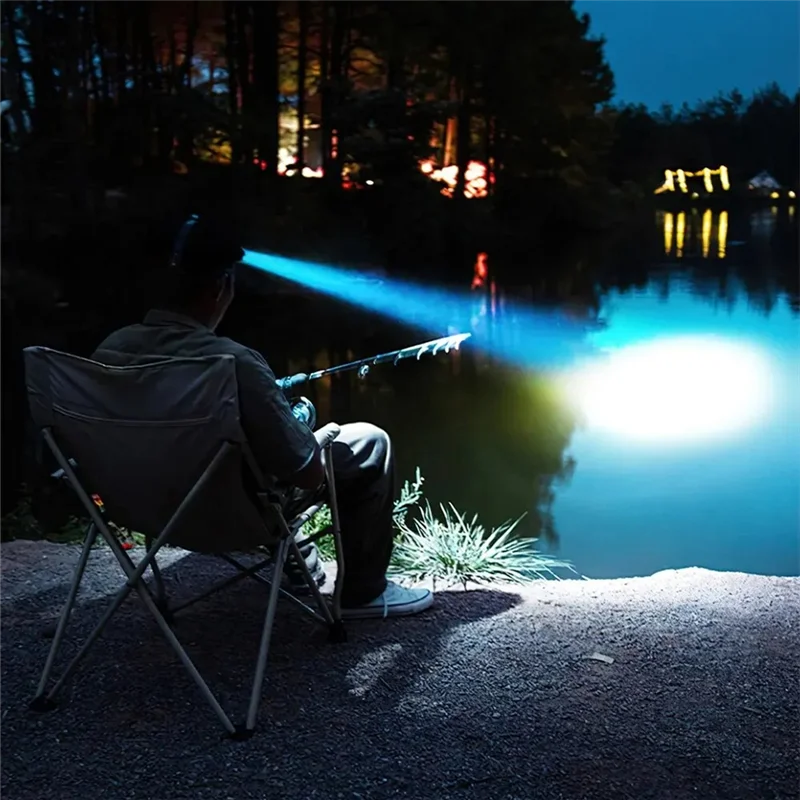 ABMO 2PCS Hand  Sensor Head Light COB LED Flashlight USB Rechargeable Head Camping Fishing Work Head Light