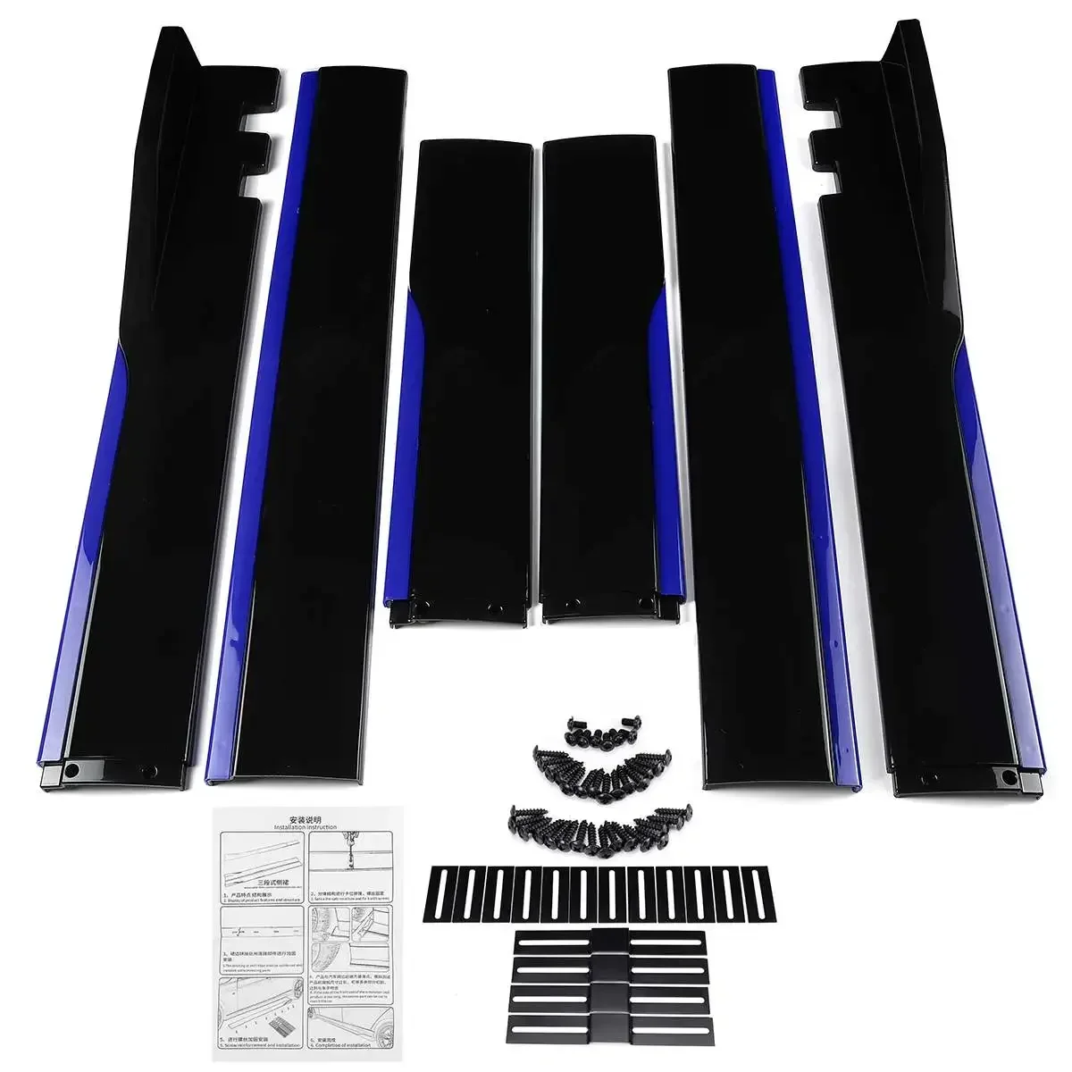 F30 F80 2m Car Side Skirt Extensions Side Skirts Winglet Splitters Lip For BMW F10 F11 F32 F33 F36 F30 F80 M3 F82 M4 G30 G31