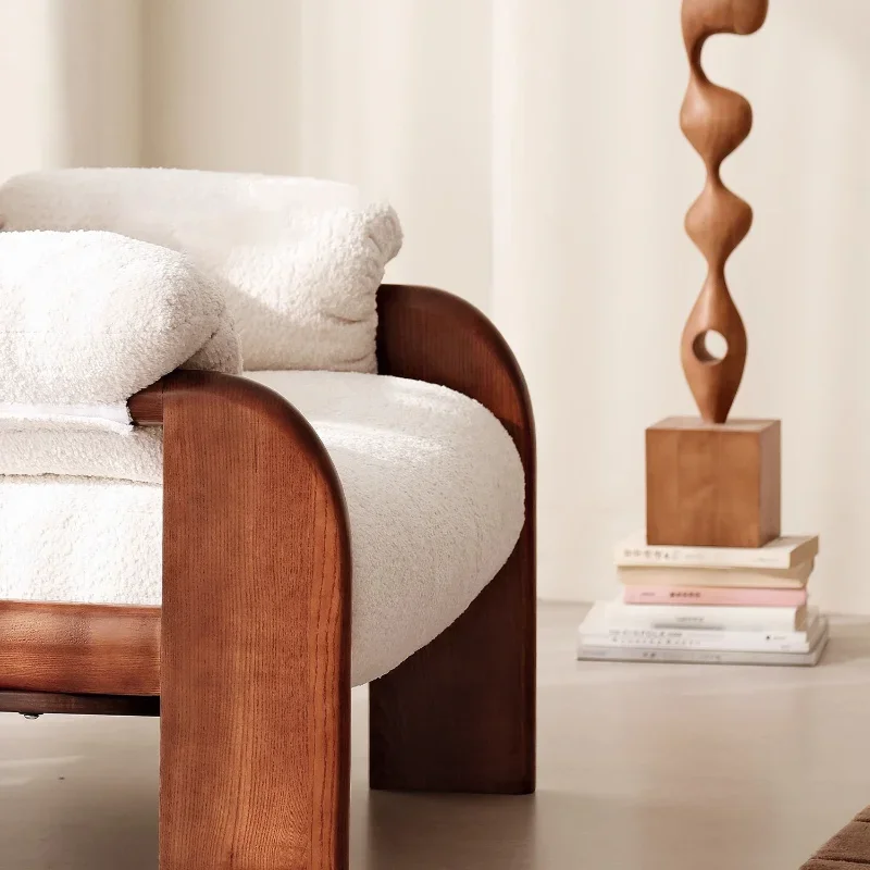 Household, retro design, medieval style, single sofa, homestay leisure chair