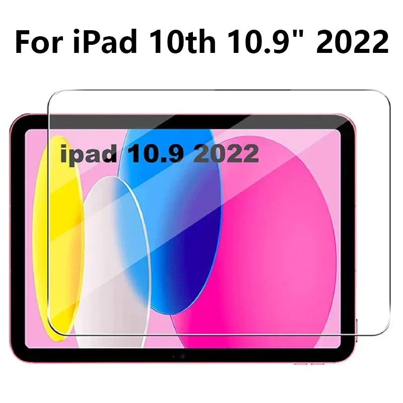 

Для iPad 10-го поколения 10,9 дюймов 2022 закаленное стекло Защита экрана A2696 A2757 A2777 планшет против царапин прозрачная защитная пленка