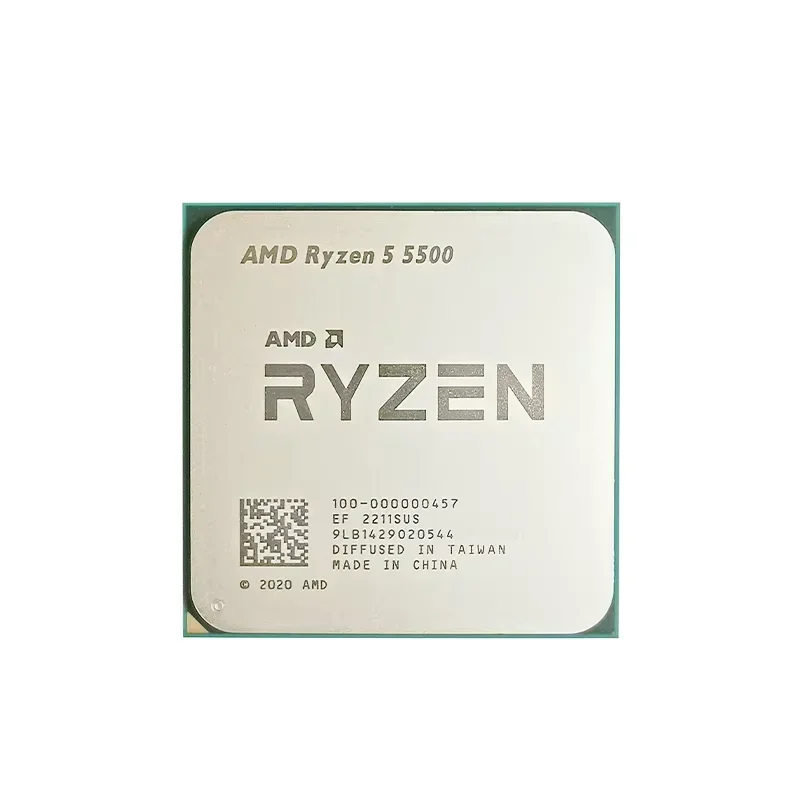 3A Gaming Compatible AMD Ryzen 5 5500 CPU 6 Core 12 Thread 4.2GHz AM4 Socket 16MB L3 Cache 65W Desktop Processor No Cooler view 5