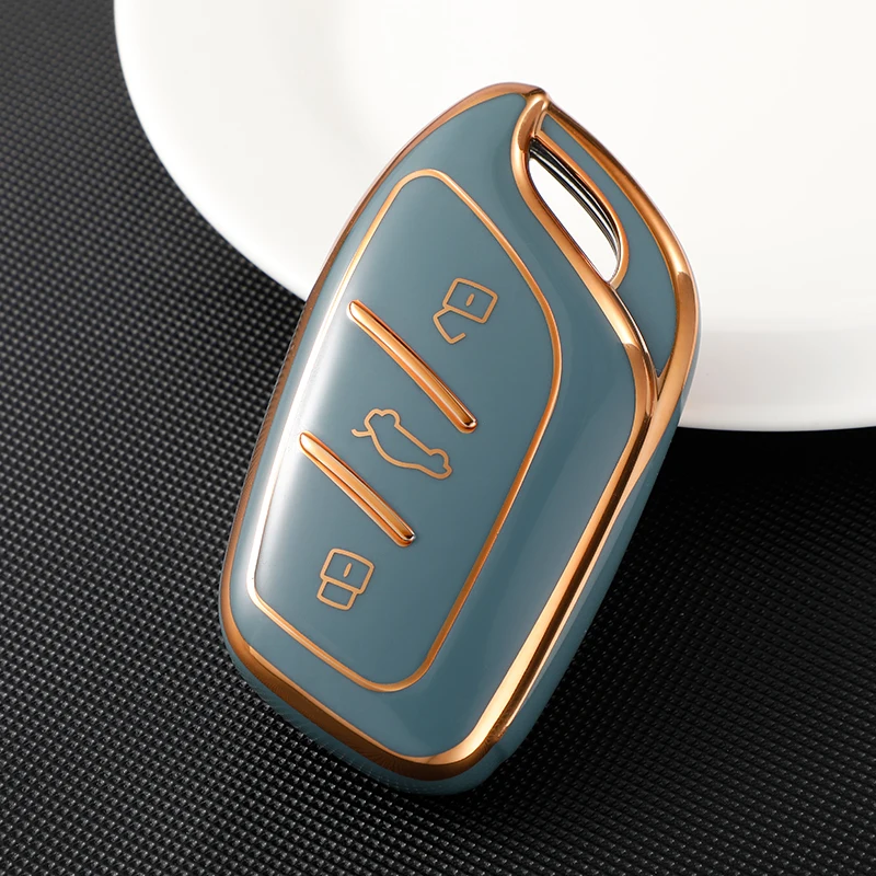 TPU Car Key Case Cover for MG ZS EV MG6 EZS HS EHS Roewe RX5 I6 I5 RX3 RX8 ERX5 Protector Shell Accessories