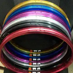 Bmx 20 Inch Wheels 36 Hole Double Layer Bicycle Rim for Bmx Fixed Gear Street Bike Colorful Rim