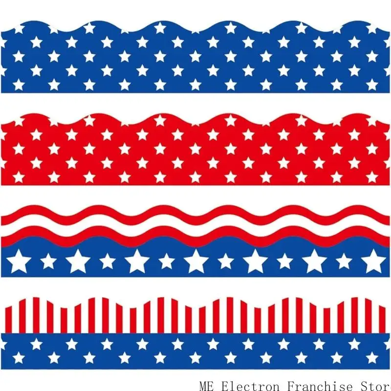 T5EA Независимость День границ наклейка на стенах 4,59 фута65 мм наклейка с белой доской наклейка