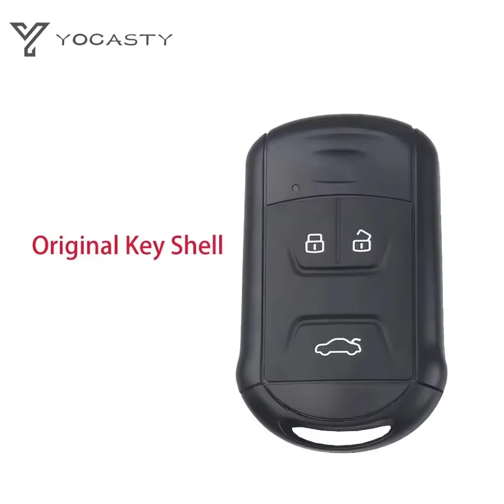 YOCASTY Original Car Key Shell Case For Chery Tiggo 5 Tiggo 7 Tiggo 8 Arrizo 5 6 7 Replacement Remote Key Shell 3 Button