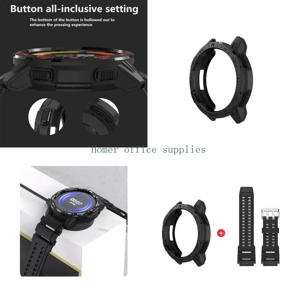 

K43B Watch Case Bumper Cover Lightweight защитная оболочка для Mi Watch Color 2