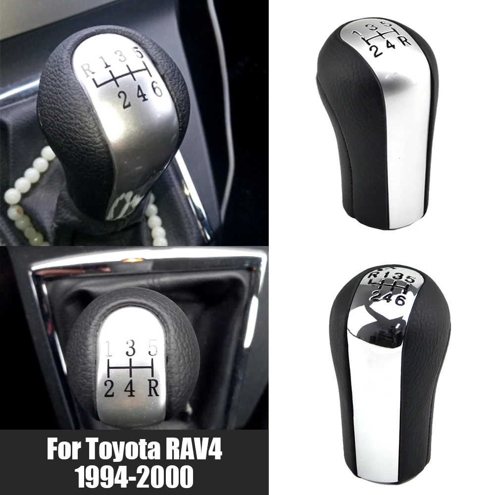 5 Speed/ 6 Gear Car Shift Gear change lever knob + Leather Boot Gaitor Cover For Toyota Corolla Verso RAV4 AVENSIS Yaris