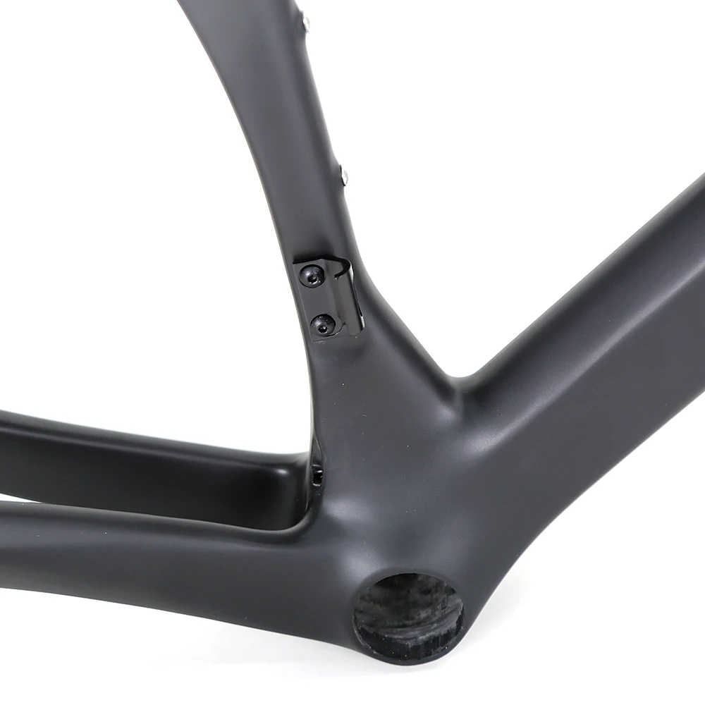 إطار دراجة من ألياف الكربون STLF OEM ODM أسود غير لامع بدون شعار نوع الطريق