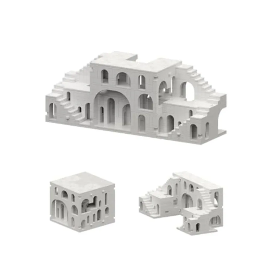 

Архитектурный трансформируемый конструктор «Белый замок» 1170 деталей, строительный набор с режимом «Волшебный лабиринт», коллекционный демонстрационный набор для A