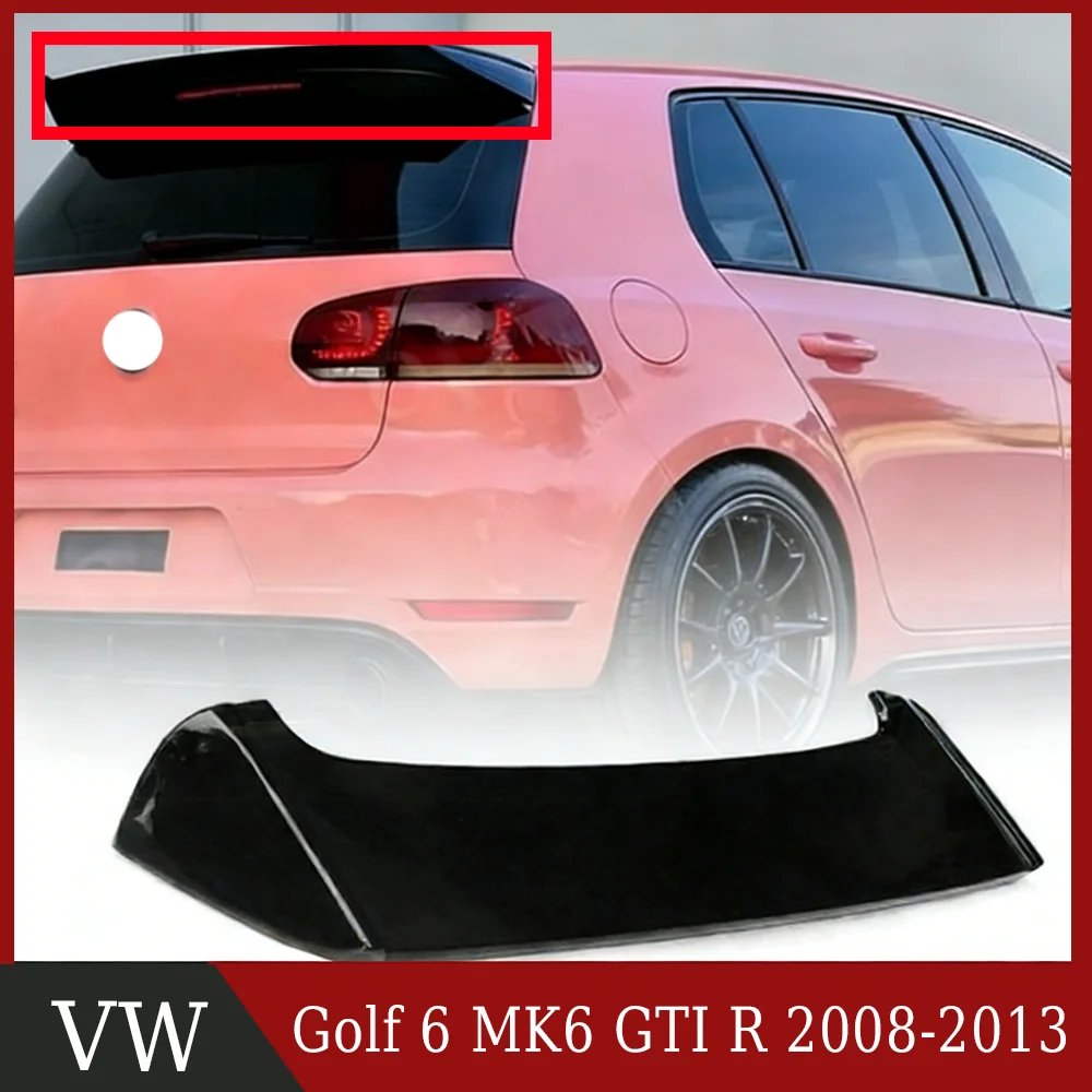 

Задний спойлер на крышу для VW Golf 6 MK6 GTI GTD R20 2008-2013, спойлер на крышку багажника, спойлер на заднюю крышку багажника, спойлер на крышу