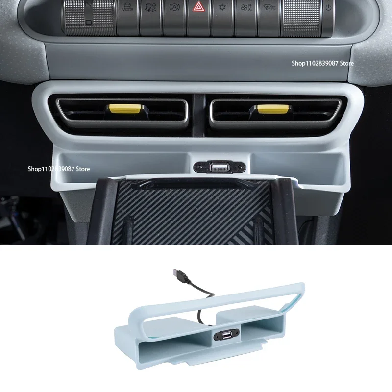 Car Air Vent Storage Box For BYD Seagull 2022 23 Central Storage Box Storage Box Interior Supplies USB charging central control