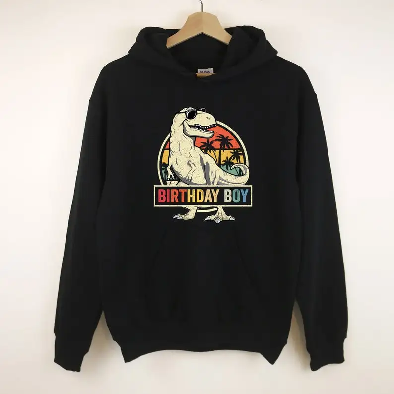 

Birthday Saurs Hoodie, Dinosaur, T-Rex