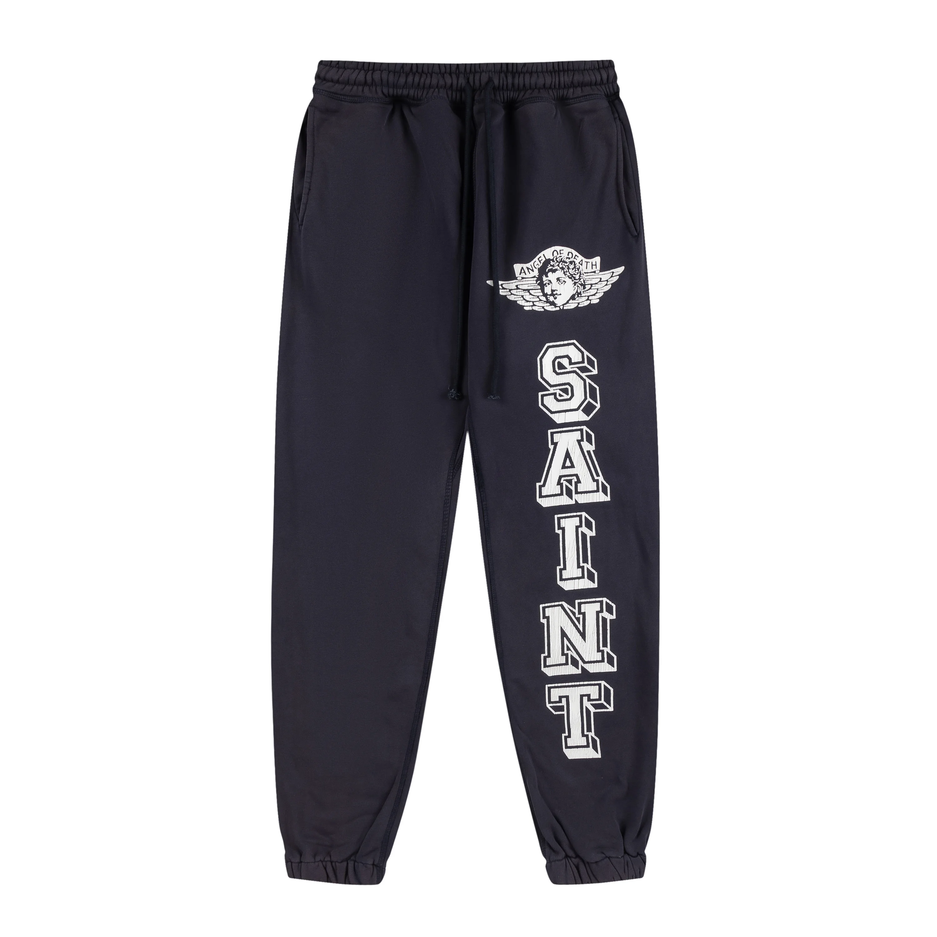 

Saint Vintage Washed фиолетовые спортивные штаны с буквенным принтом Angel