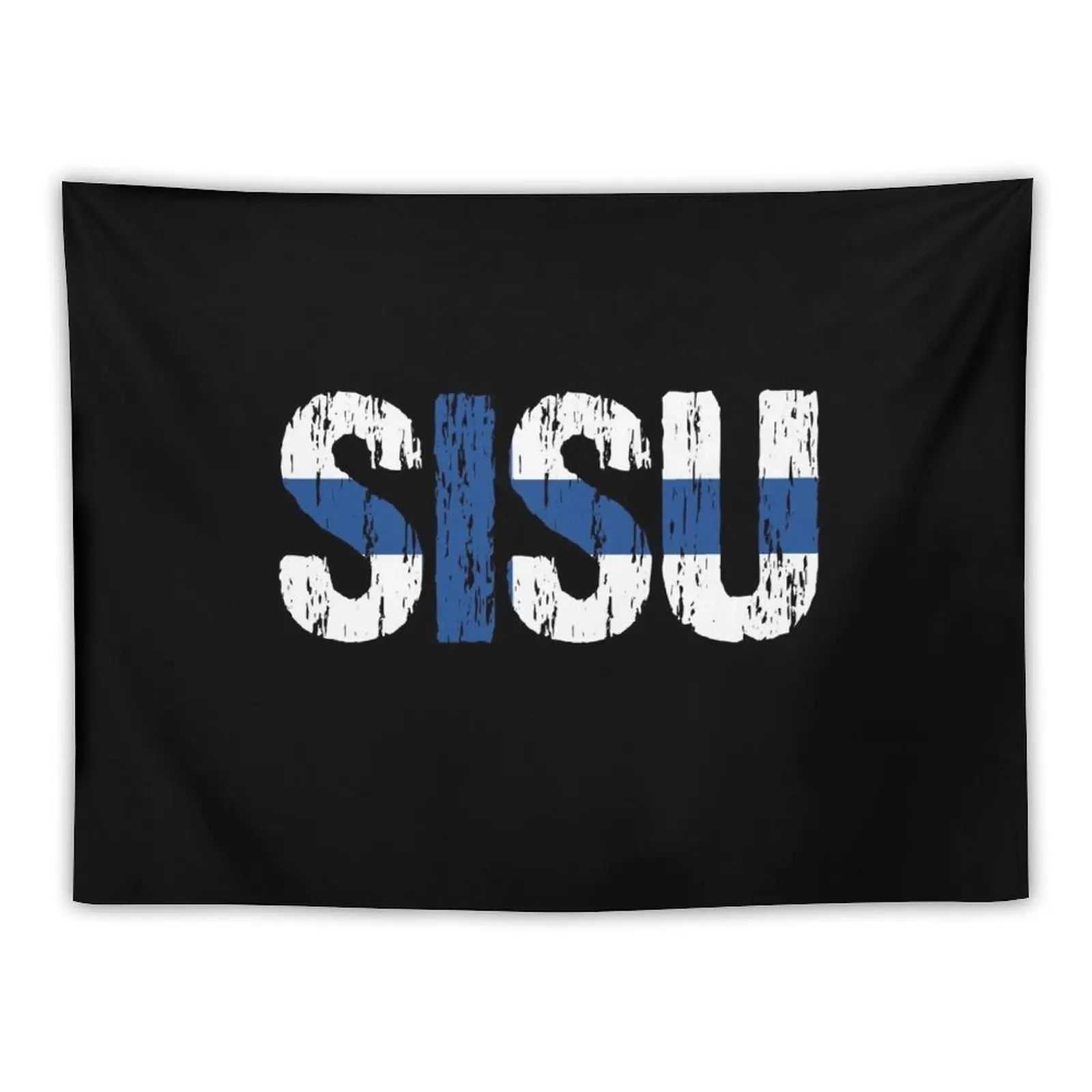 

New Sisu Finnish Flag Distressed Tapestry Carpet Wall Decoration Pictures Room Wall