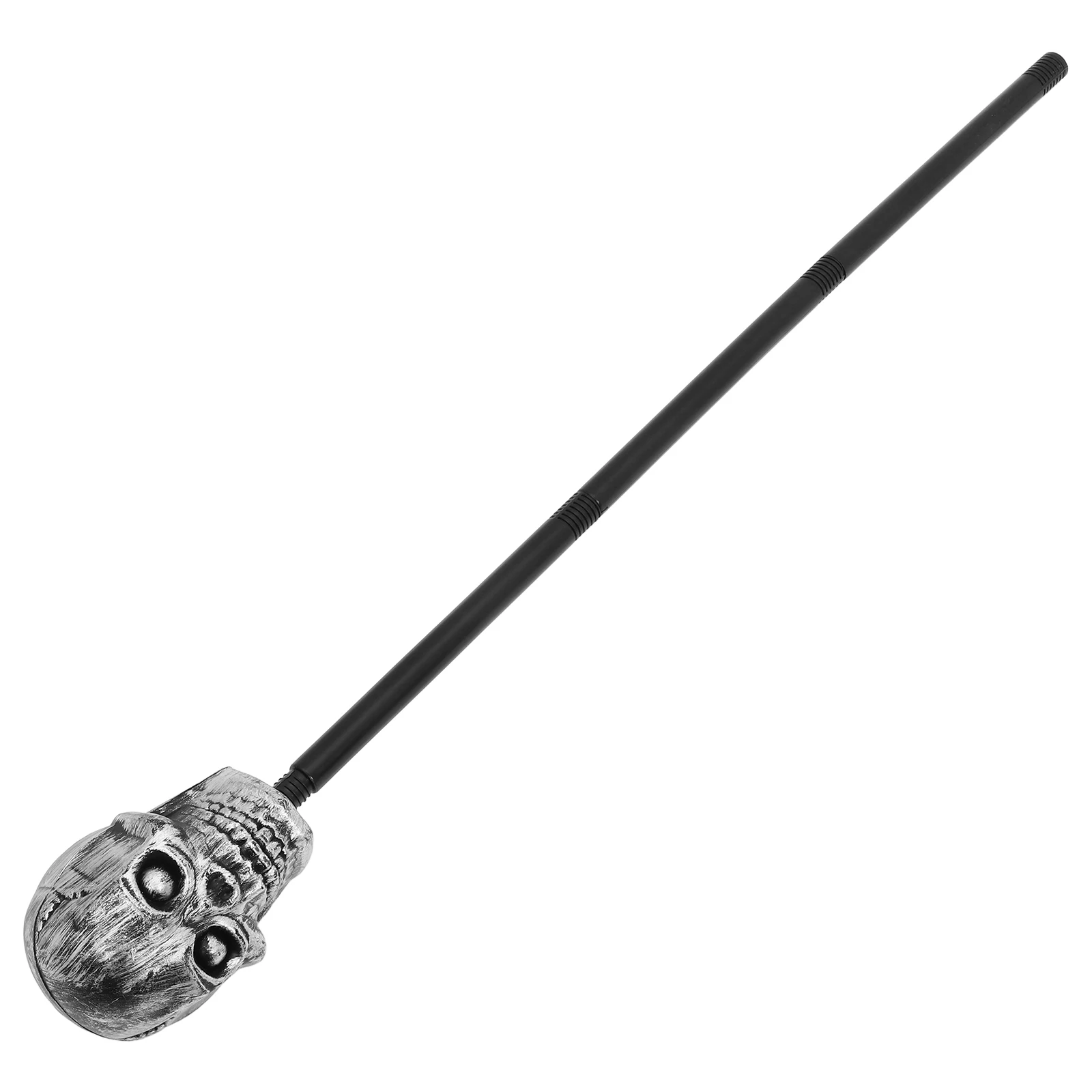 

1pc Skull Head Walking Halloween Cosplay Decorative Cane Abs Material Spooky Costume Accessory Party Supply Festival Photo Prop
