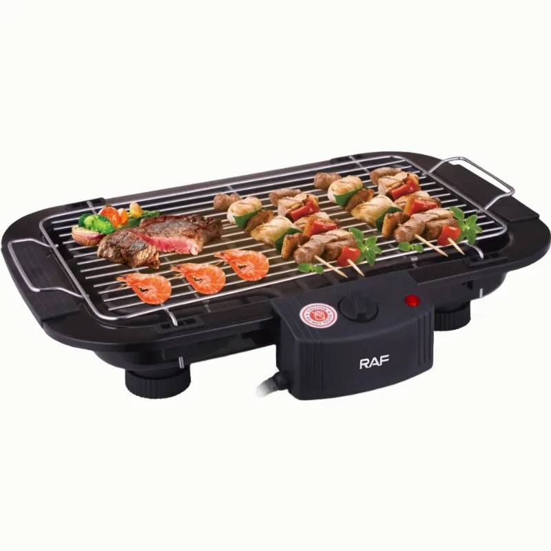 

Многофункциональная электрическая сковорода-гриль для дома, антипригарная жаровня, регулируемая температура, бездымный барбекю-гриль