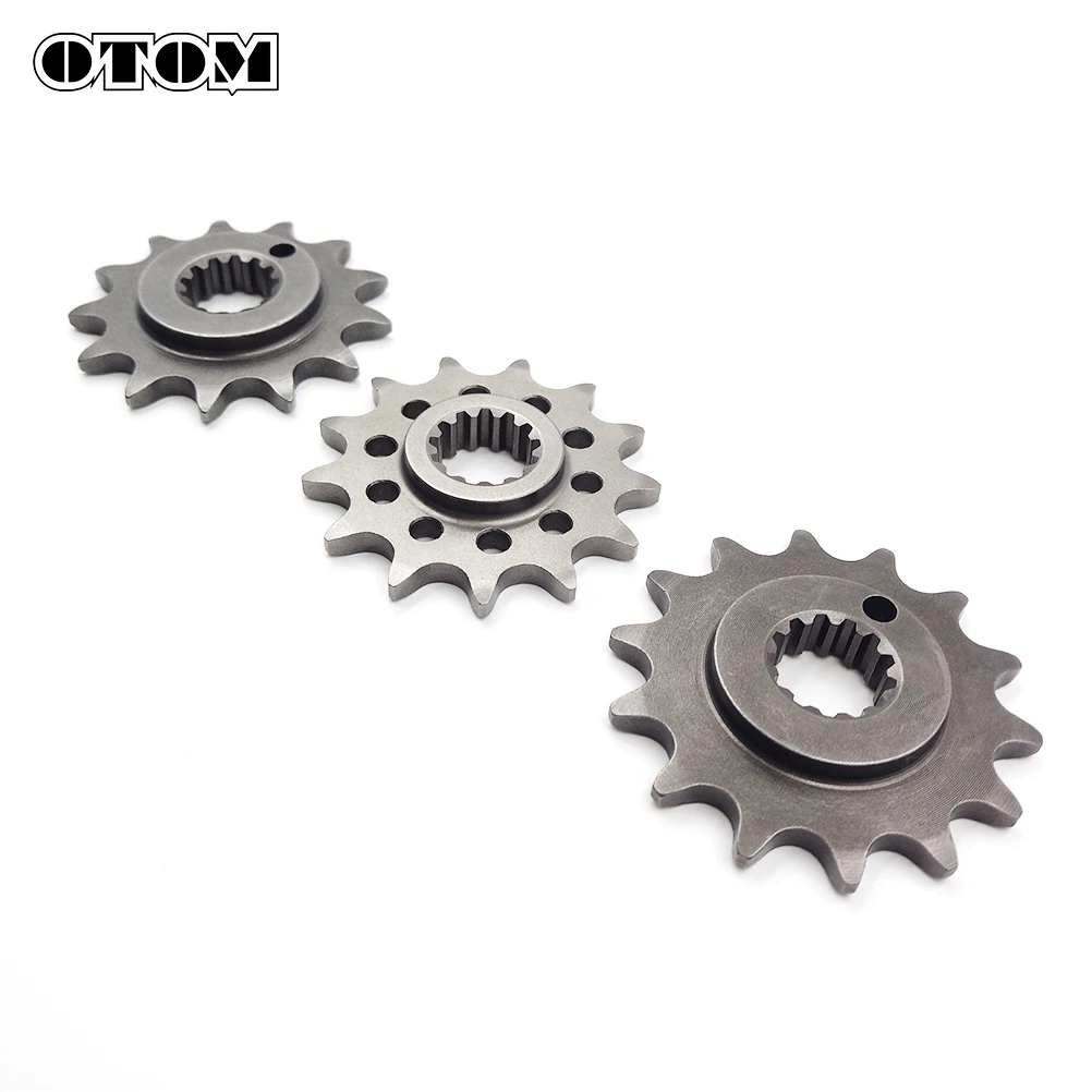 OTOM Motorcycle 520-13/14 Tooth Front Chain Sprocket Engine Forging Wheel For ZONGSHEN NC250 KAYO T6 K6 Off-road Motorbike Part