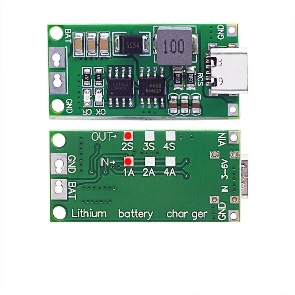 Efficient Boost Charging Module For Yuanlitai Type C 2S 3S 4S Lithium Battery Pack Charger Converter Electronic Circuitry