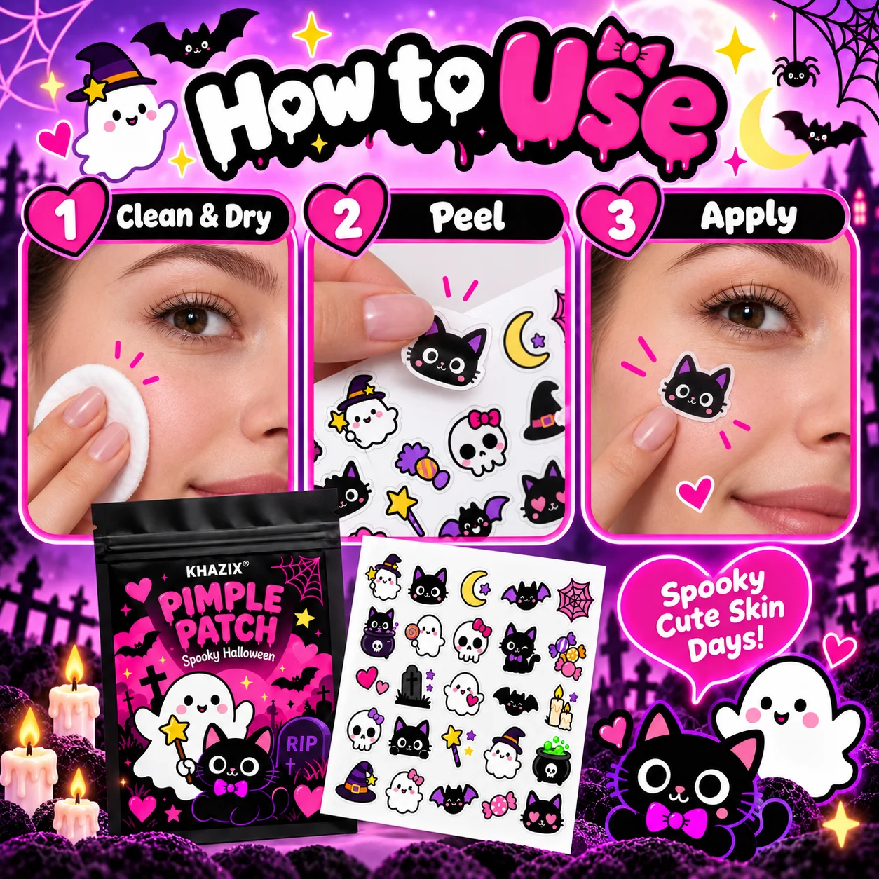 50/100/200pcs Decorative Pimple Patch