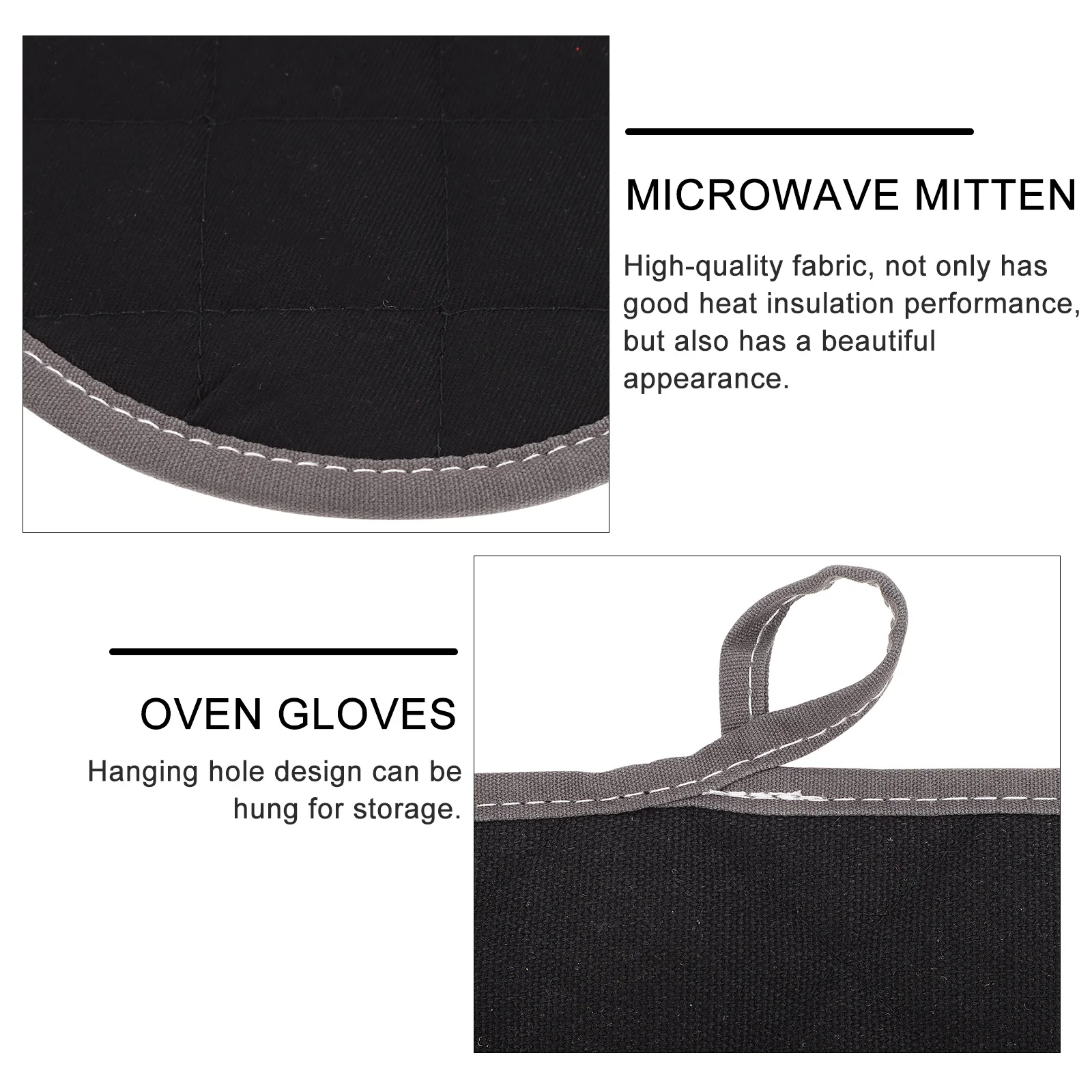 1 قطعة قفازات الفرن الموسعة طبقة مزدوجة القطن مقاومة للحرارة مكافحة السمط الميكروويف القفاز للاستخدام المنزلي مخبز مطعم #1