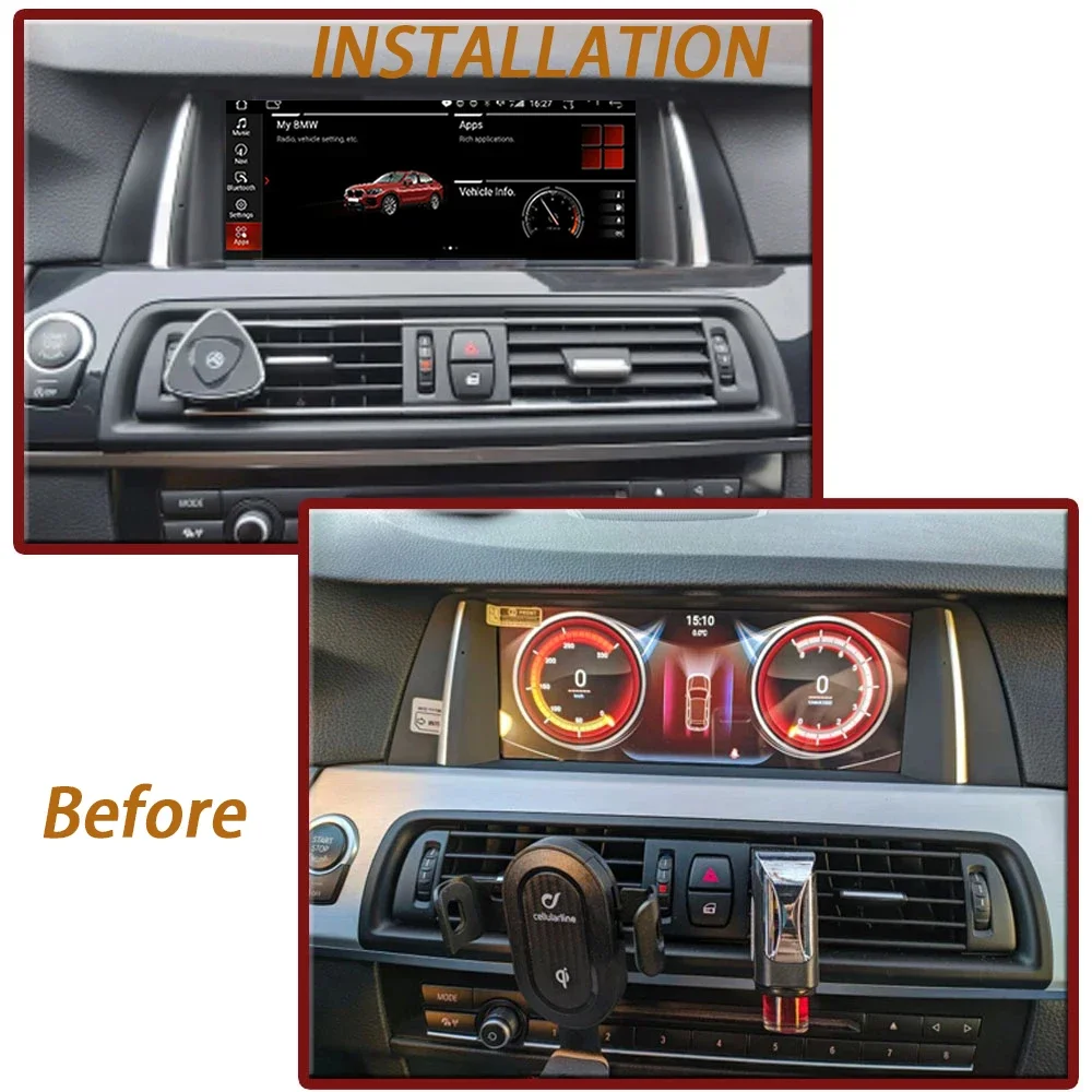 10.25' PX6 IPS Android 10.0 Car DVD Player 6 Core 64GB ROM 4GB RAM GPS For BMW 5 Series F10 F11 520i 525i 528i 2011-2017 CIC NBT