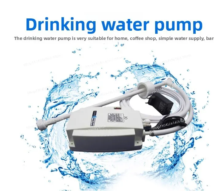 

With Single Inlet 20ft Pipe for Refrigerator, ice Maker New RU 110/220V Bottle Water Dispenser Pump System Water Dispensing Pump