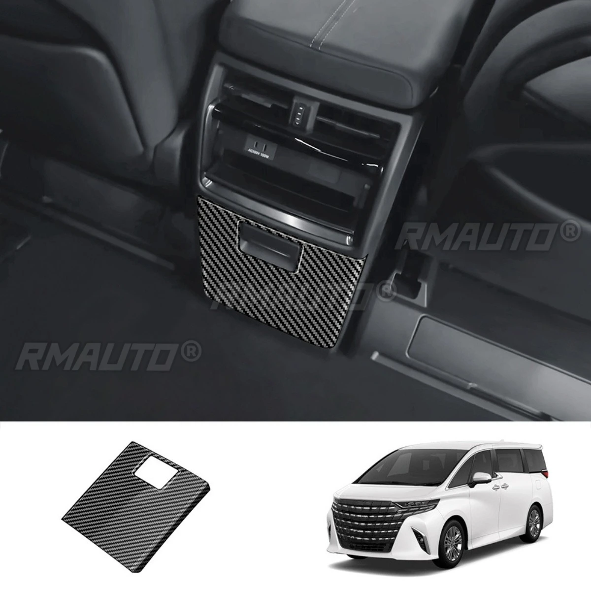 

For Toyota ALPHARD VELLFIRE 2023+ Rear Anti Kick Cover Protection Modification Part Right-Hand Drive Back Row Rear Anti Kick