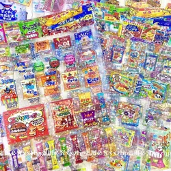 10Pcs Japanese Retro Early Snack Cut Film Stickers Kawaii Scrapbook Journal Star Laser Flashing Film Transparent  Decal DIY Deco