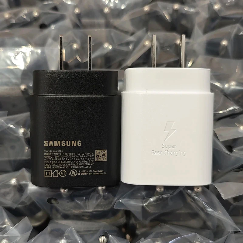Original 25w Samsung Charger Super Fast Charge Type C Adapter Samsung Galaxy S25 S24 S24 FE S23 S22 A35 A34 Z Fold Z Flip 7 6 5