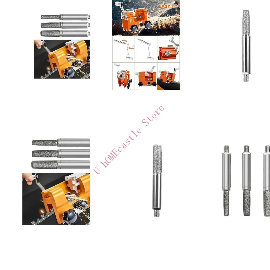 63HF Woodworking Chainsaw Sharpeners Grinding Rod Manual Chainsaw Chain Sharpening Chain Electric Repair Tools