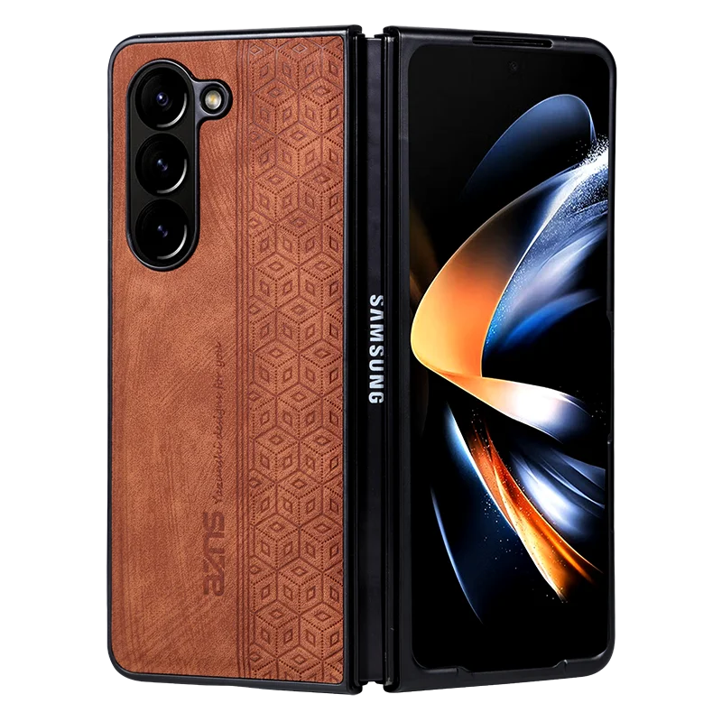Funda para Samsung Galaxy Z Fold 8 Ultra, tipo flip de negocios, compatible con Galaxy Z Fold 8, 7, 6, 5, 4, 3, W25, W24, W23, W22, estilo retro 3