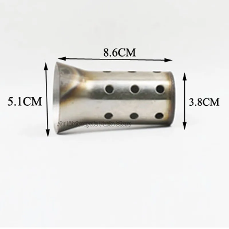 51MM Universal Motorcycle Exhaust Muffler DB Killer Silence Insert Baffle Eliminator Adjustable