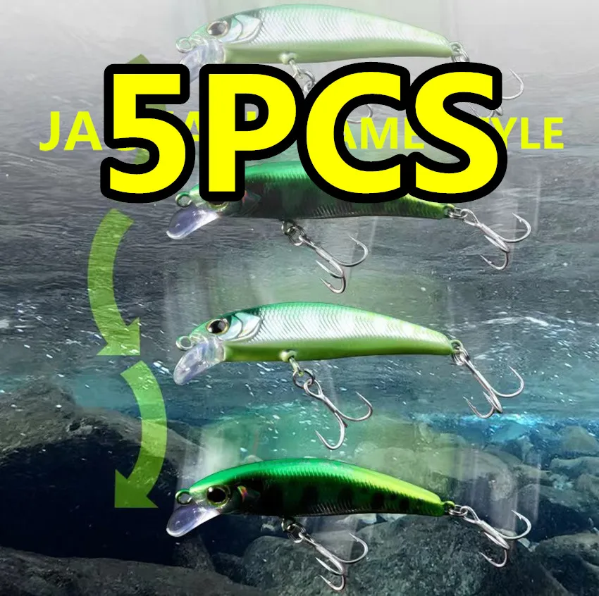 

LURETV JACKALL SAME STYLE TIMON Tricoroll 5PCS Flow Core Series Luya Trout Stream Special Bait 7cm 10.5g 9052