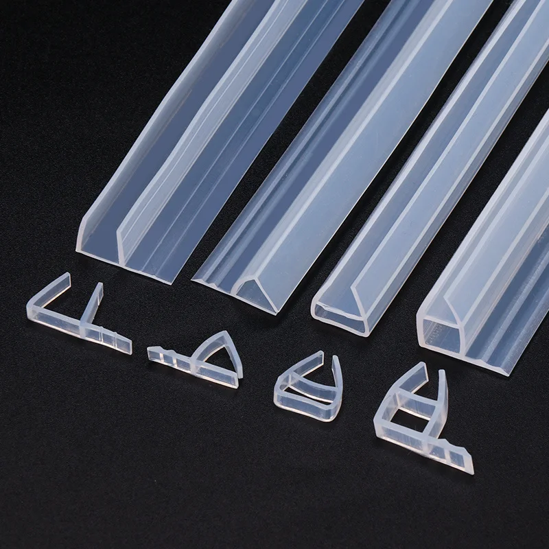 1M ของเล่นเด็กซิลิโคนหน้าจอซีลเลื่อนแถบ F U H รูปร่างยางประตูซีลหน้าต่าง Weatherstrip สำหรับ6/8/10/12มม.