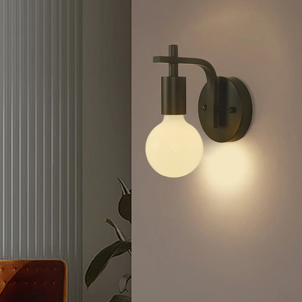 

Wood Industrial Loft Wall Lamp Vintage Retro Wall Light Fixtures for Living Room Home Indoor Minimalist Sconces Lighting Decor