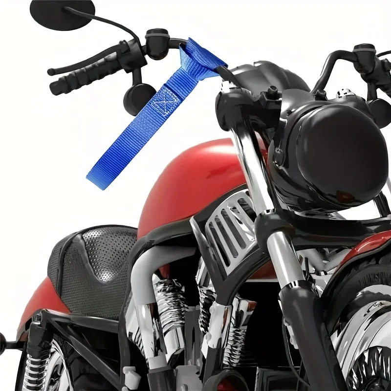 12 correas azules de bucle suave para motocicleta, accesorios para motocicleta |   Correas de carga seguras |   Correas de transporte duraderas