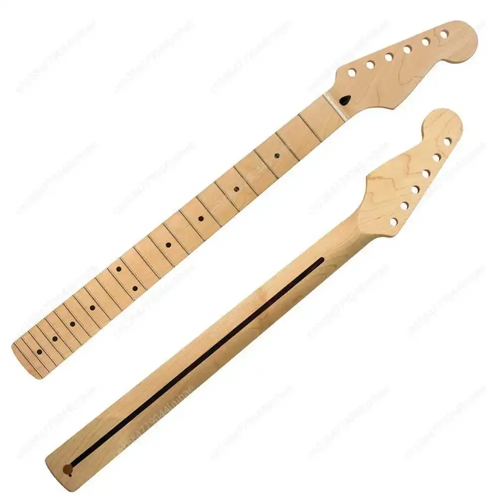 22 Products Maple Fingerboard Electric Guitar Neck Organ Handle for Fenders St Strat -- with Back Middle Line