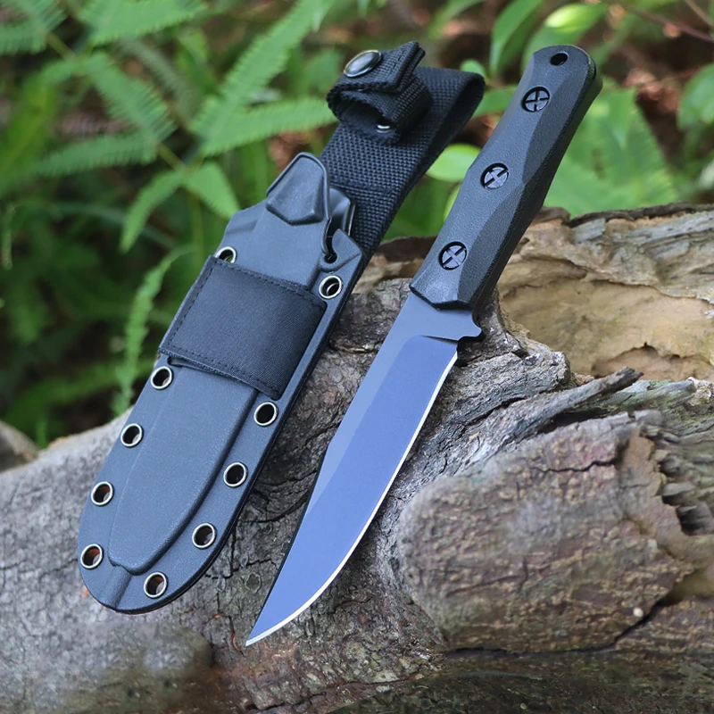 EK50 outdoor survival knife Fixed Blade Knife Wilderness Tactical Knife TPE Handle Outdoor EDC Camping Hiking Hunting Tool