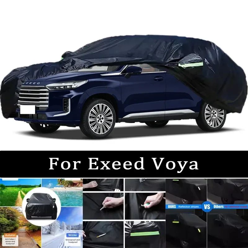 

Car Cover For Exeed Voya - Outdoor Full Body Protection Waterproof Dustproof Heat-Resistant All-Season Use Car Accessories