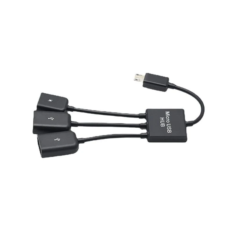 A3PD USB Adapter OTG Cable USB 2.0 Male To Micro Female Adapter USB HUB 3 in 1