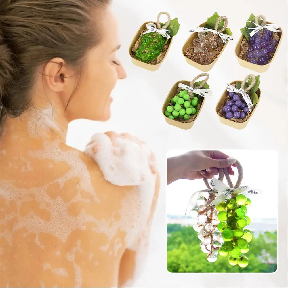 

Виноградная кластерная ремесленное мыло с веревкой, натуральный аромат, очищающее кожу, бохо, фиолетовый виноград ручной работы, декоративный подарок