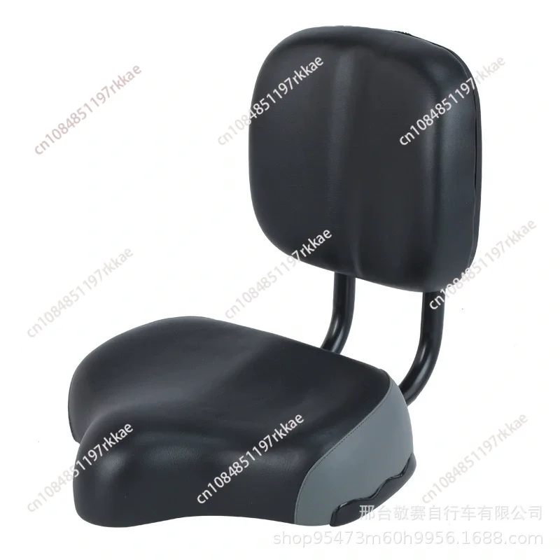 Electric vehicle seat cushion, battery car saddle, electric bicycle seat, comfortable enlarged and thickened seat with backrest