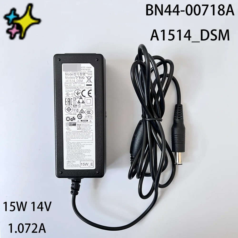 BN44-00718A A1514_DSM 15W 14V 1.072A AC/DC Adapter Power Charger is for S19D300NY S19C150N S19C150B S19C150F S19A300B S19C150NS