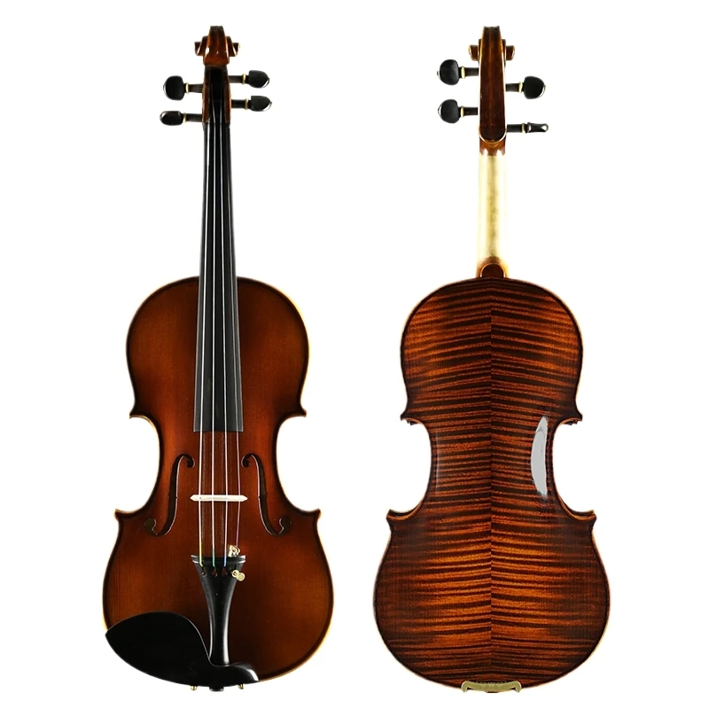 Wholesale Professional Pro V101 full size Handmade Violins Tiger Pattern Wood Performance Ready All Ages