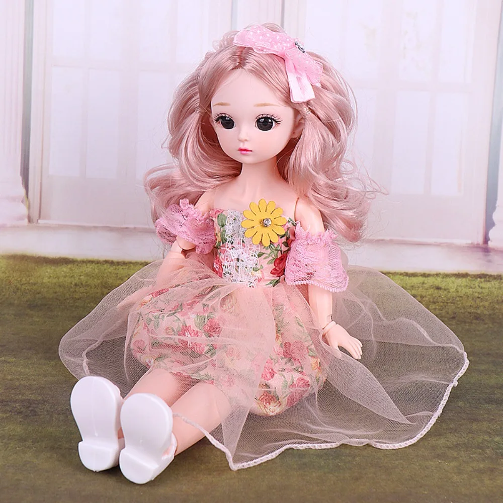 ตุ๊กตา BJD ผมยาว 30 ซม. พร้อมเสื้อผ้า วิกผม แต่งหน้า รองเท้าส้นสูง ชุดเจ้าหญิง ตุ๊กตา BJD อนิเมะ สไตล์หรูหรา